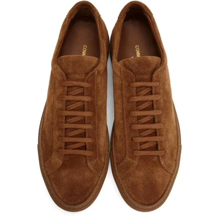 Men’s Brown Suede Sneakers — Common Projects