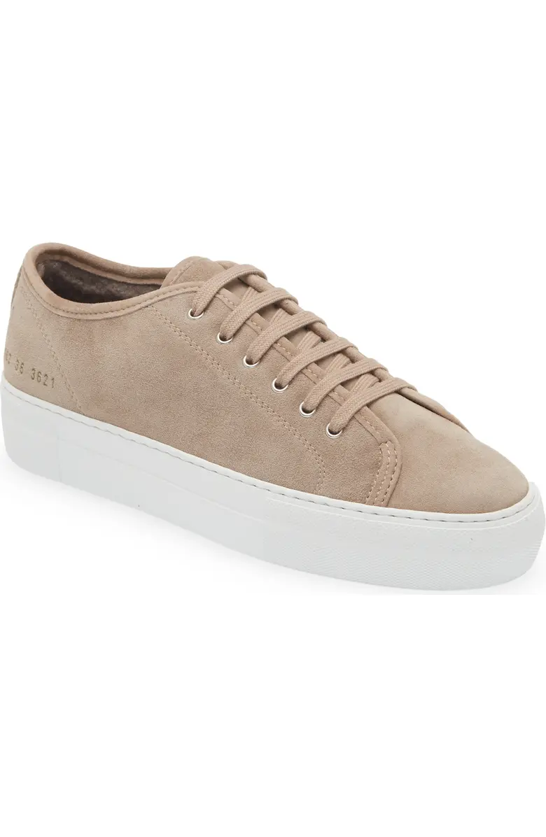 Common Projects Tournament Low platform sneaker in leather